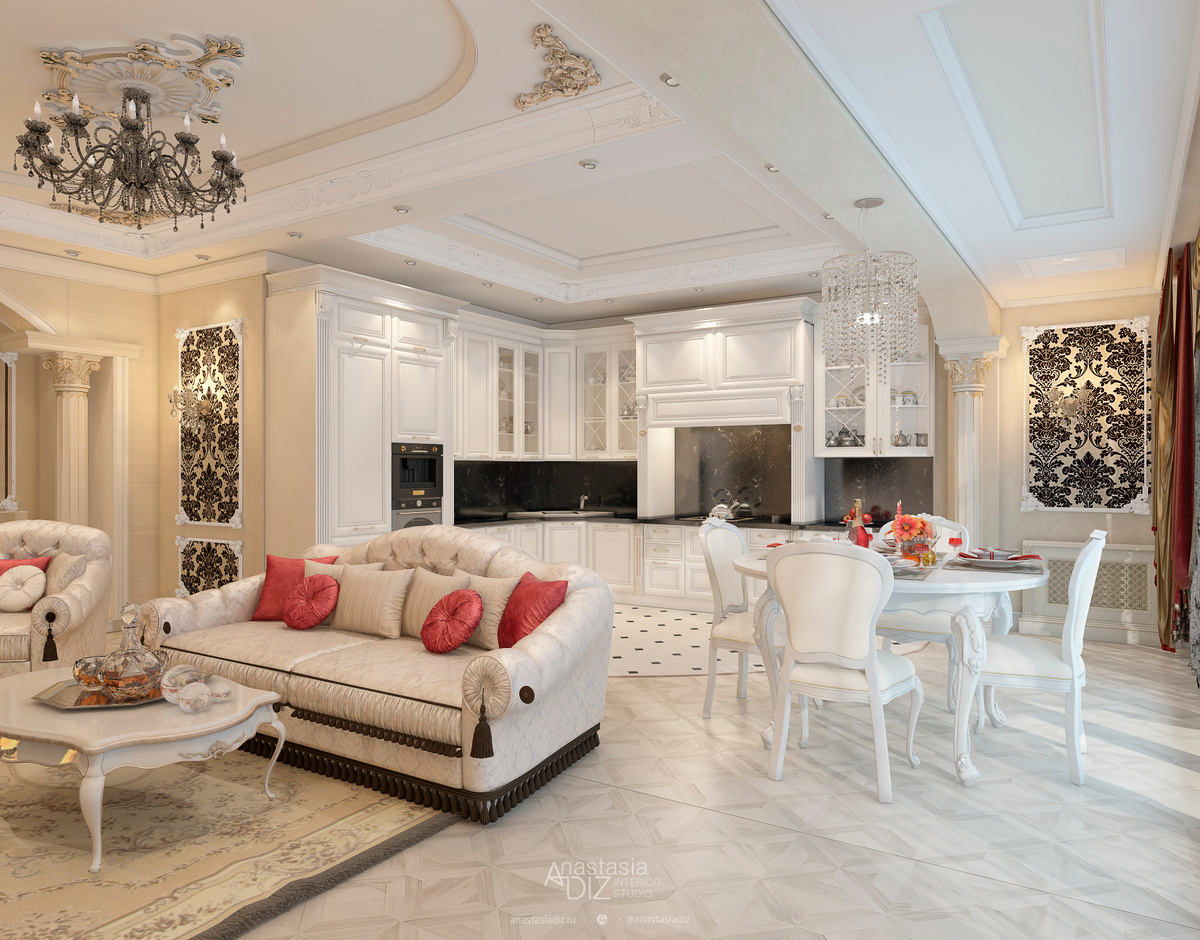 Дизайн-проект кухни-гостиной 2015 г.