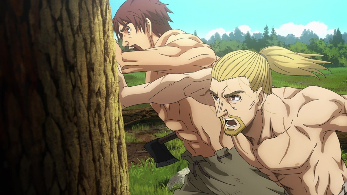 Торфин и Эйнар рубят лес