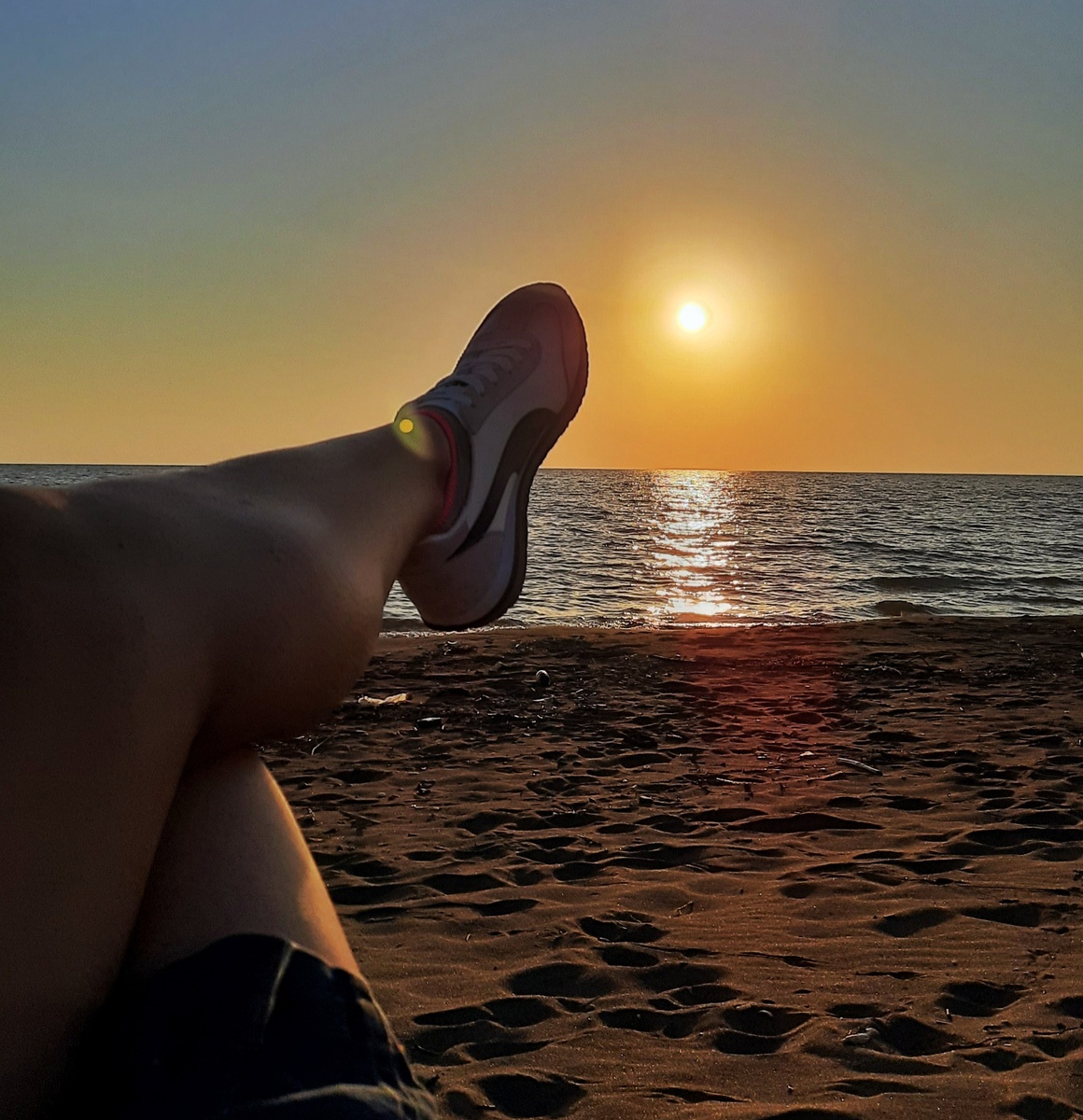 Закат. Чёрное море. Грузия 