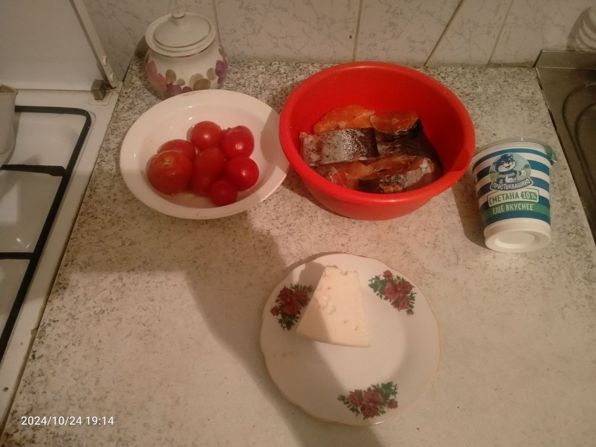 Продукты, необходимые для приготовления рыбы