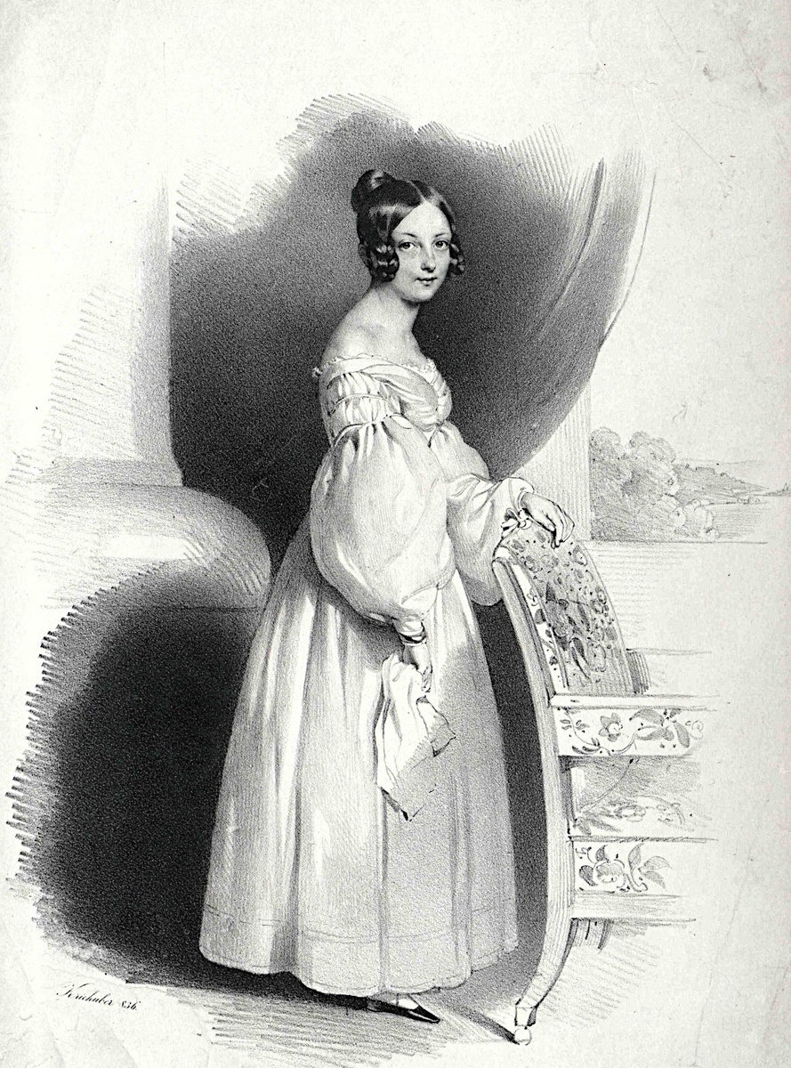 Графиня Клаудия Редеи де Киш-Реде, худ. Иоганн Эндер, 1836 г.