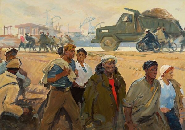 Начало рассказа (1) / Илл.: Художник Борис Хоменко. Строители Братской ГЭС