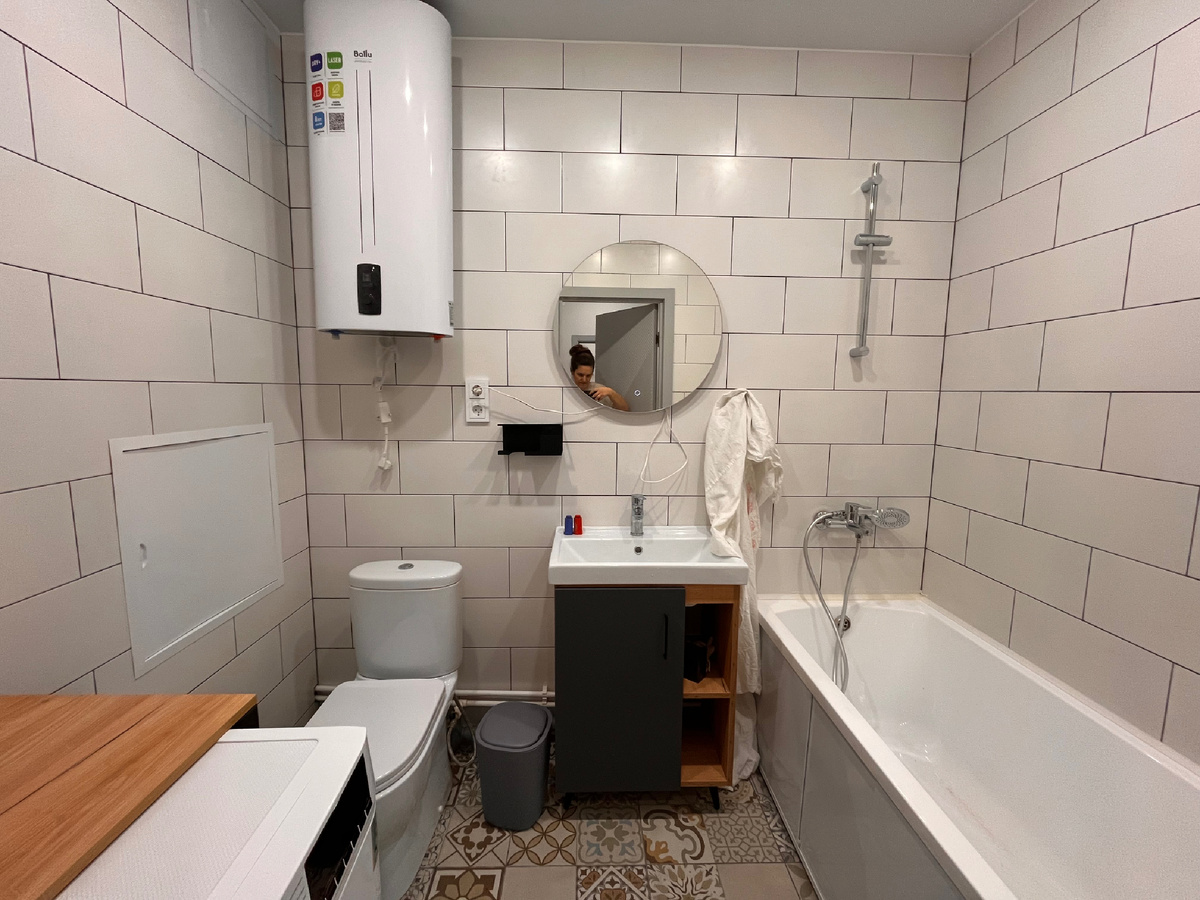 Так сейчас выглядит ванна комната.