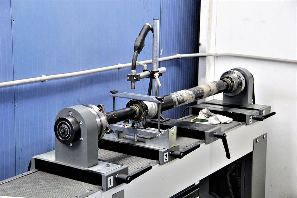 процесс балансировки кардана