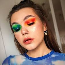 Двухцветный макияж