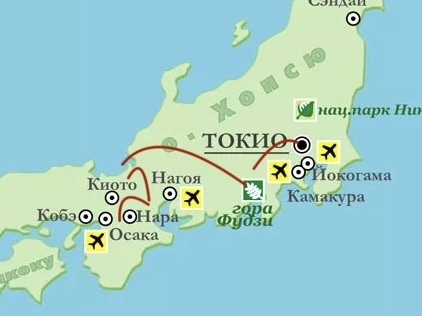 План маршрута на карте 