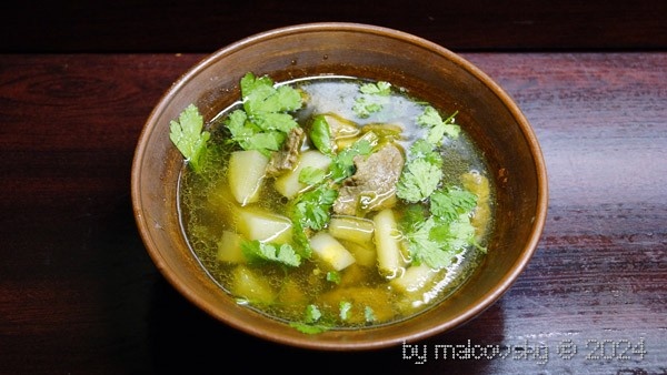 Суп говяжий с дайконом