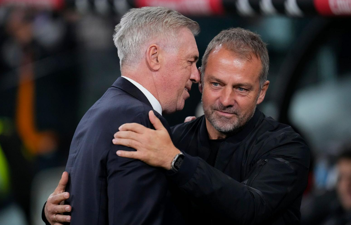 Карло Анчелотти и Ханси Флик. Фото: соцсети