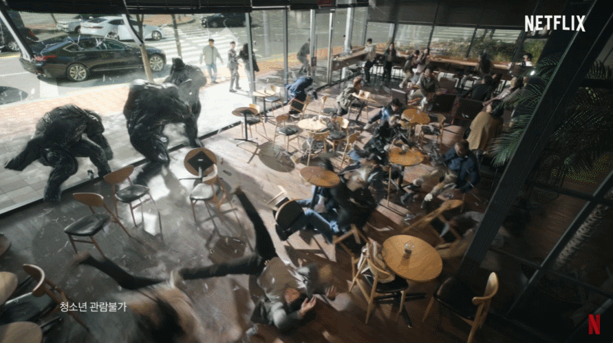 Кадры из первой части дорамы "Зов ада"