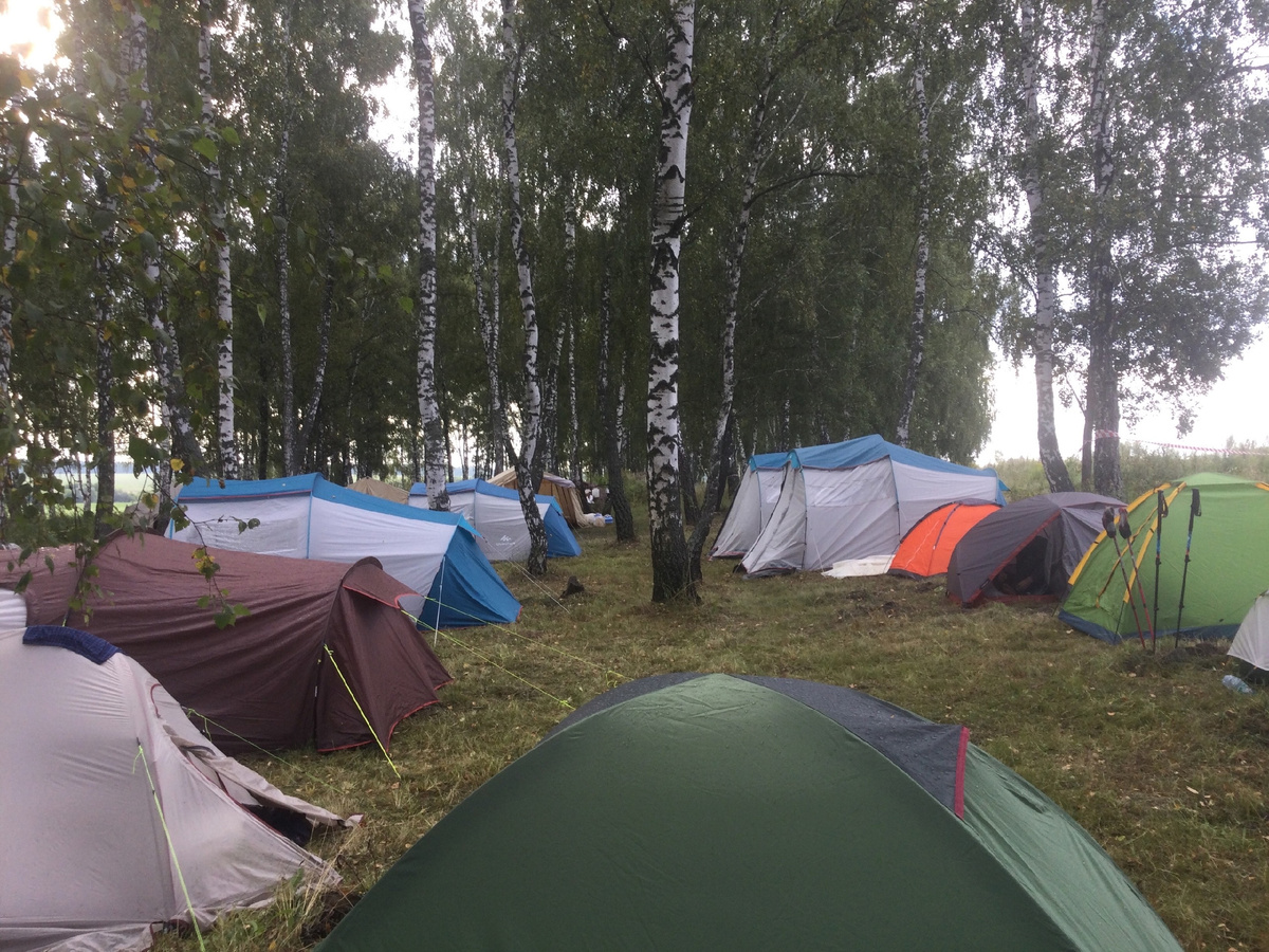 Жилая часть лагеря