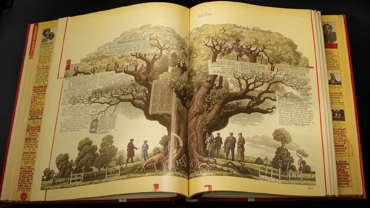 Как выглядит любая родословная до ее структуризации в родословную книгу. Очень интересно, но ничего не понятно