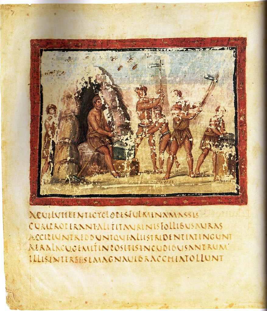 Ватиканский Вергилий (ок. 400 г.), одна из старейших сохранившихся латинских рукописей