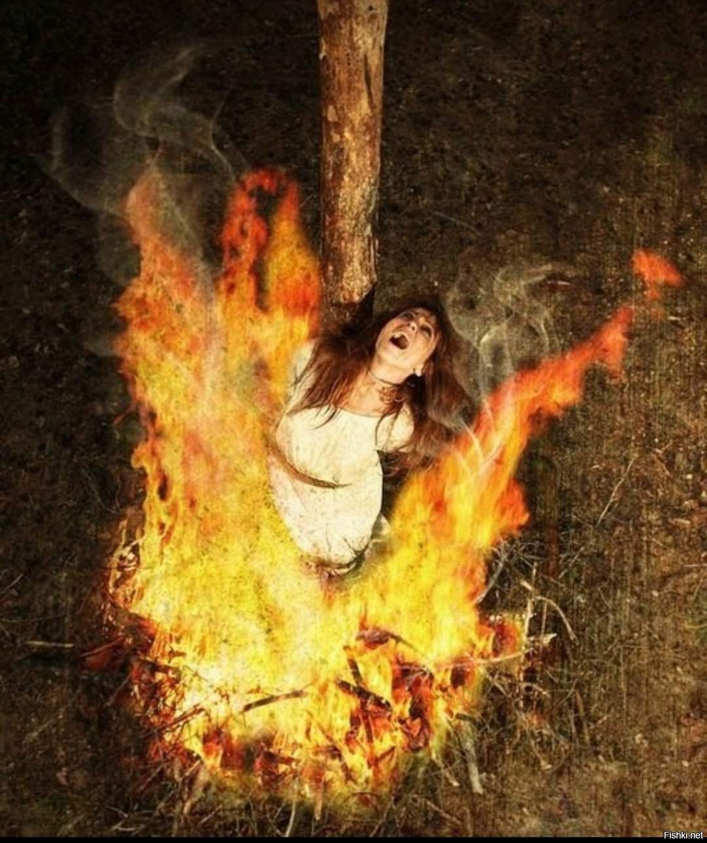 Фредерик Уайт сожжение ведьмы.