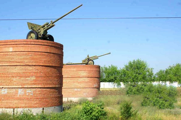 Пушки при въезде в Сердовино