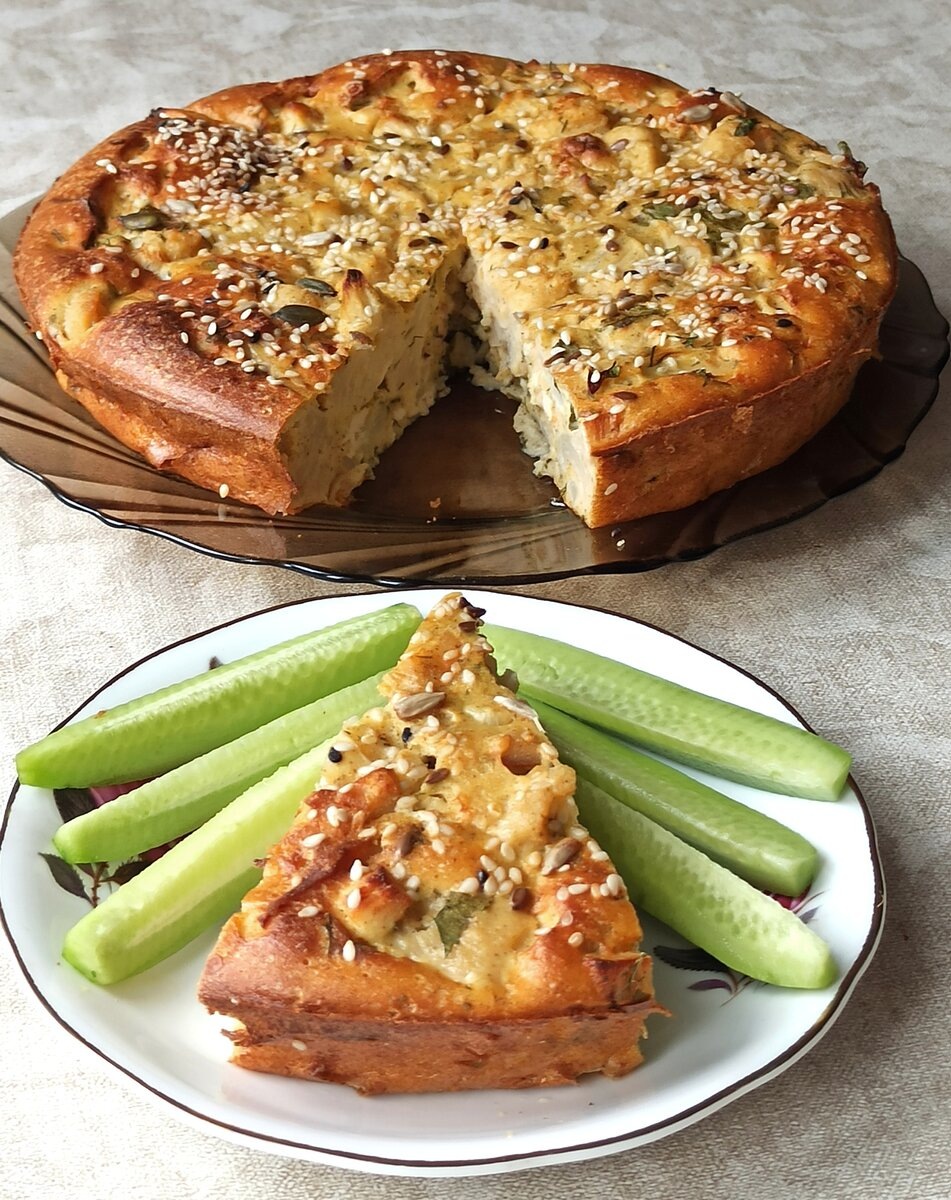 Запеканка с цветной капустой и курицей от Ирины Антошиной. 