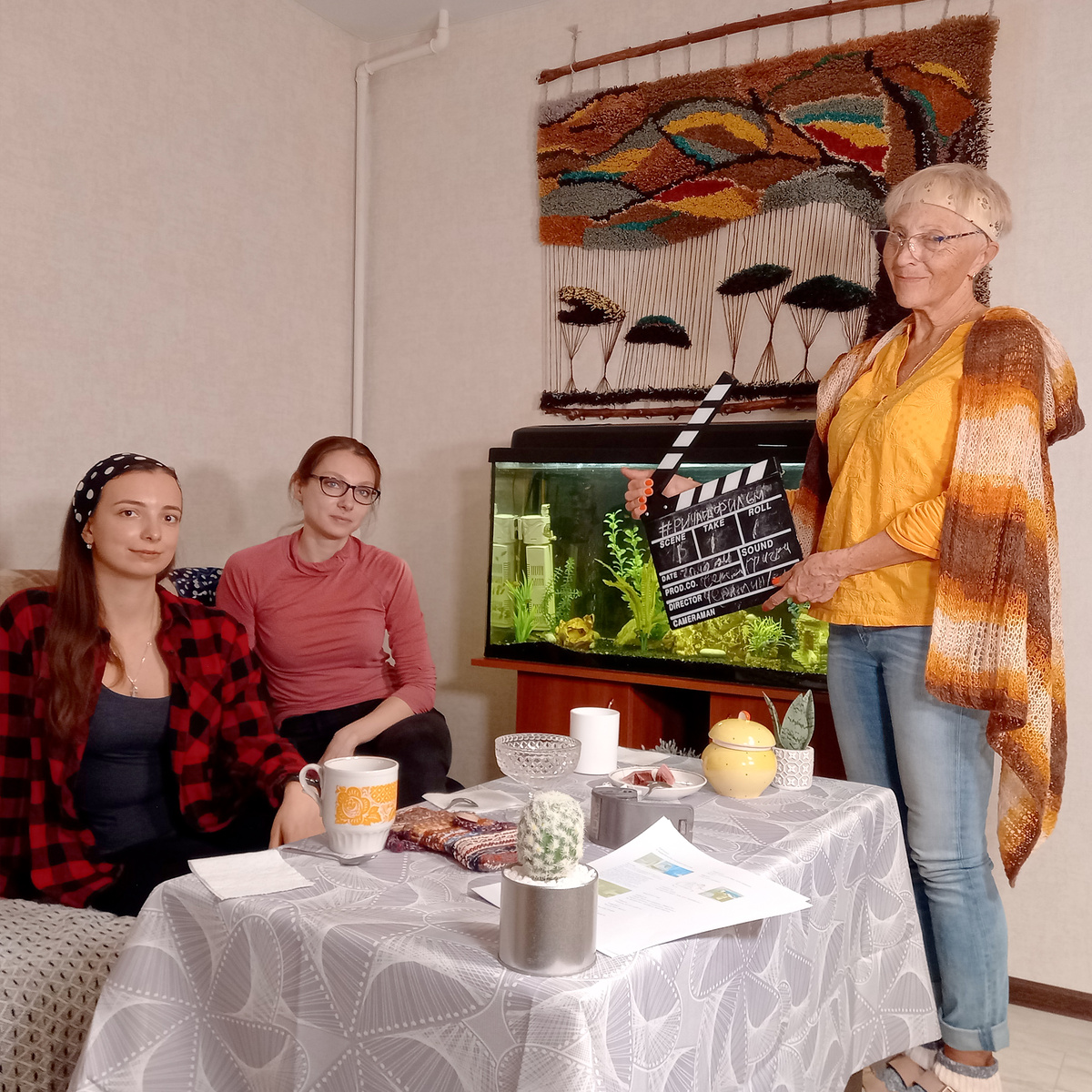 Слева направо: Анастасия Киселёва, Варвара Калинина, Ирина Белоглазова