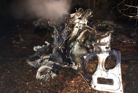    Место крушения Ми-2