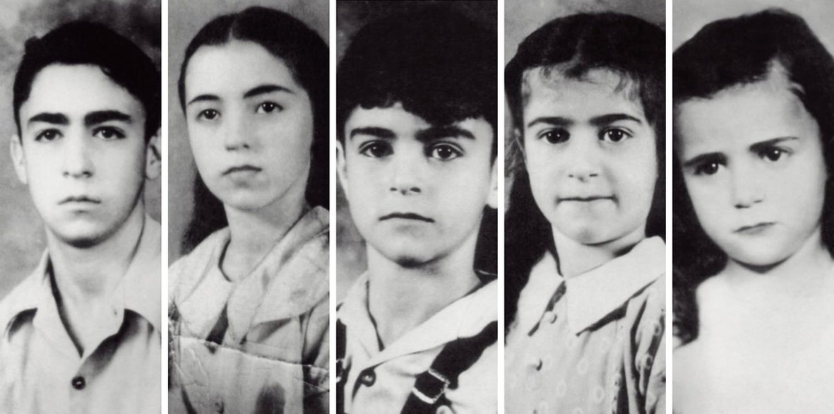 Моррис, Марта, Луис, Дженни и Бетти.