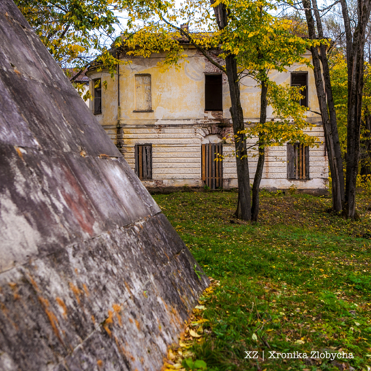 Часть главного дома в усадьбе Николькое-Черенчицы (Фото автора)