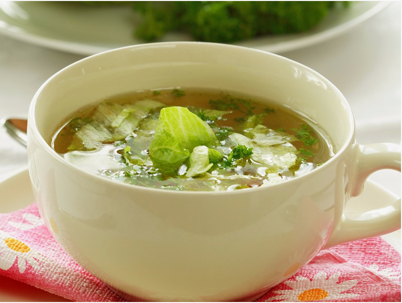 Что-то типа вот такого супчика (фото из открытых источников)