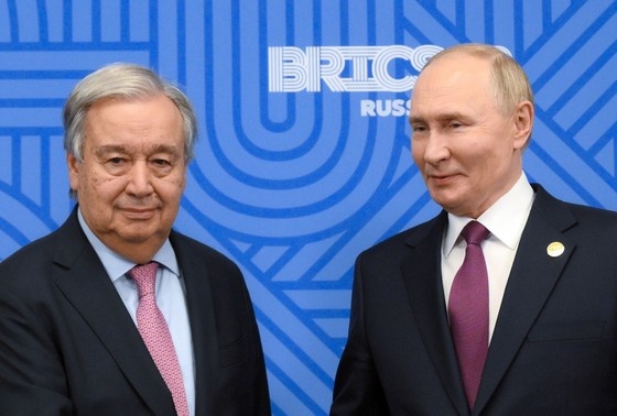    Владимир Путин и Антониу Гутерриш