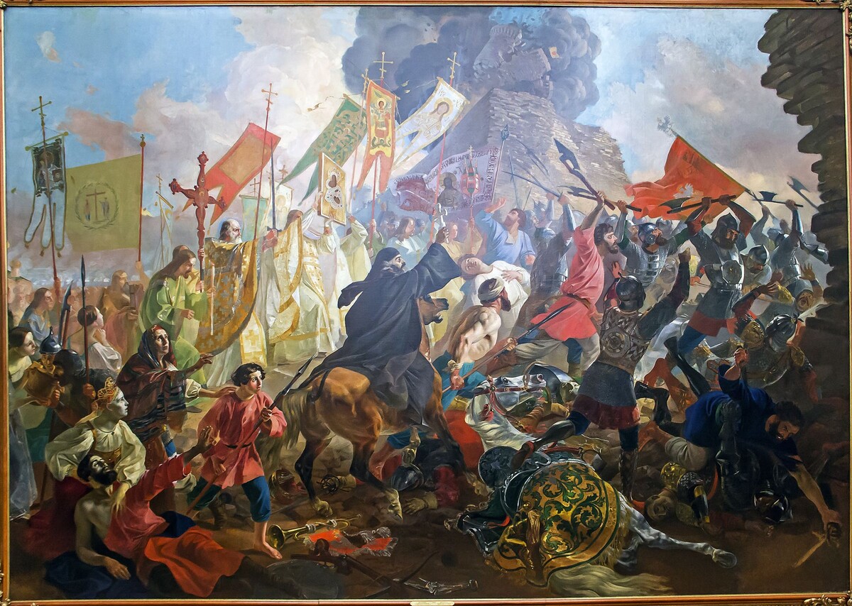 Брюллов К. П. Осада Пскова. Источник: i.pinimg.com