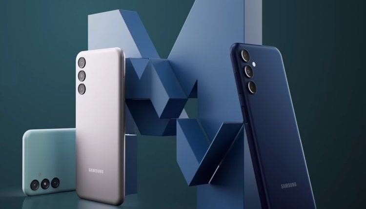    Galaxy M — серия недорогих смартфонов Samsung с увеличенным аккумулятором. Фото: Samsung India