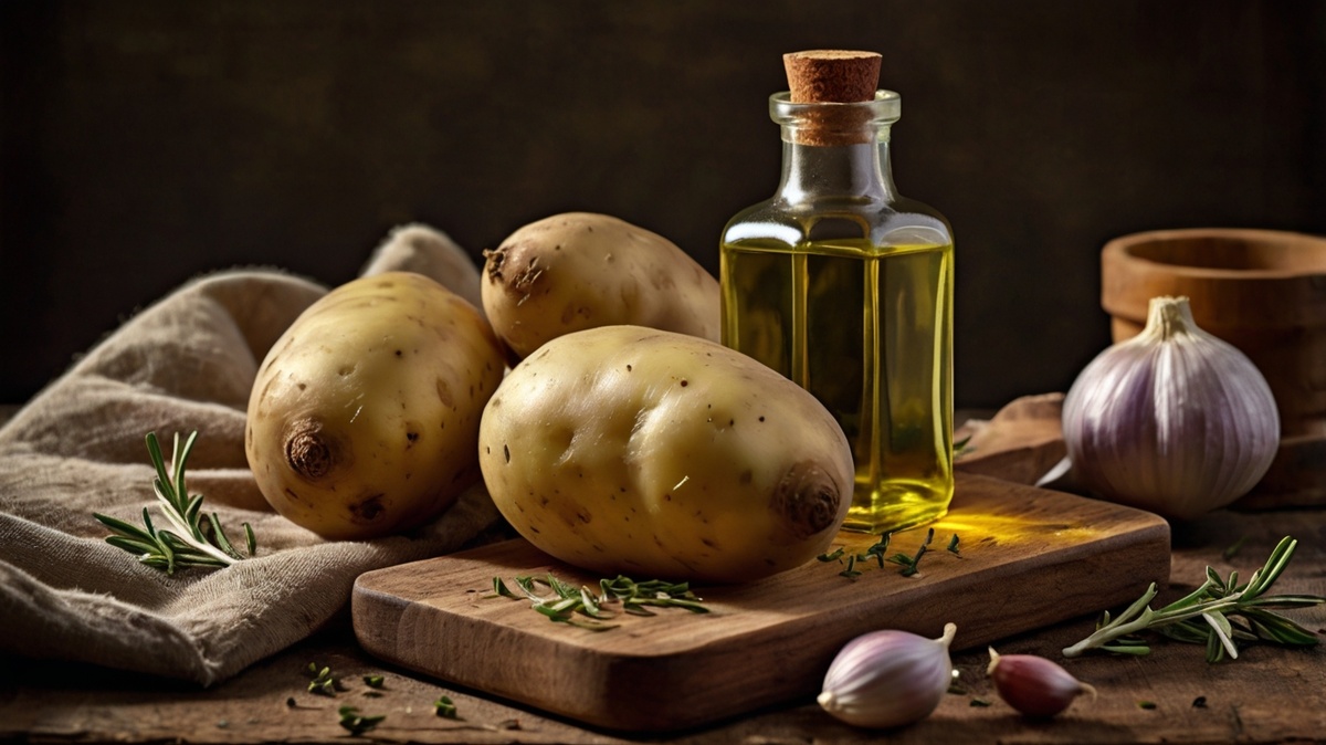 Ингредиенты для картофель по-деревенски