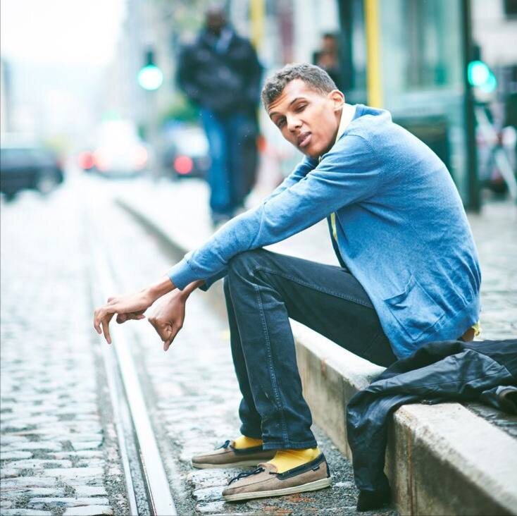 Stromae на съемках клипа “Formidable”