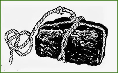 Обмотал кончиком и за борт ))) (Источник: Яндекс.Картинки)