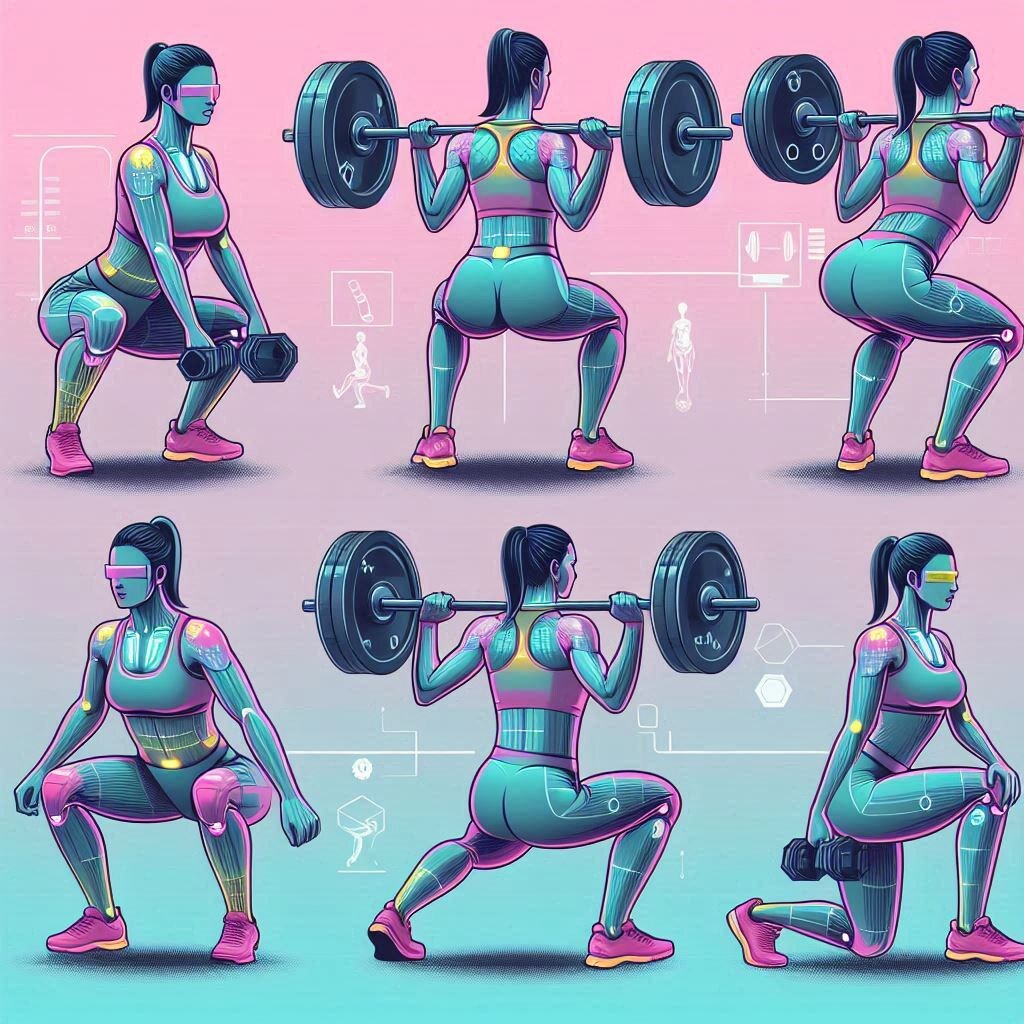 присед, выпады, становая тяга