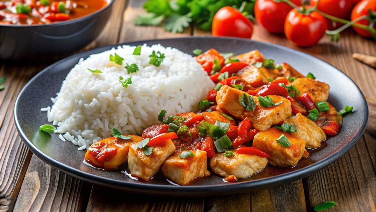 Куриная грудка с гарниром - супер быстрый рецепт за 10 минут