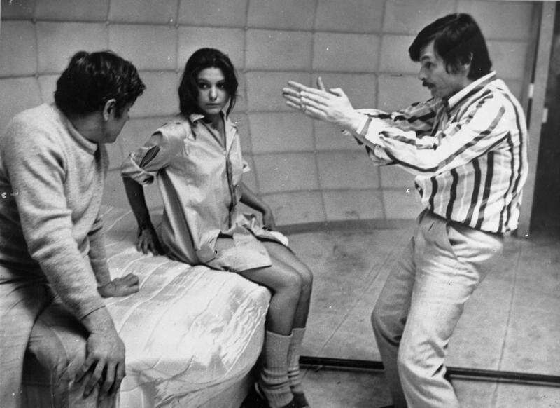 Донатас Банионис, Наталья Бондарчук и режиссер Андрей Тарковский