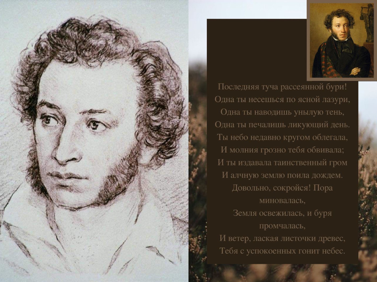 А.С. Пушкин «Туча»