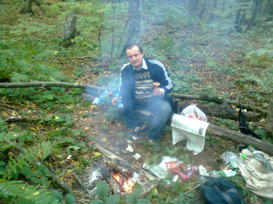 Это я на привале