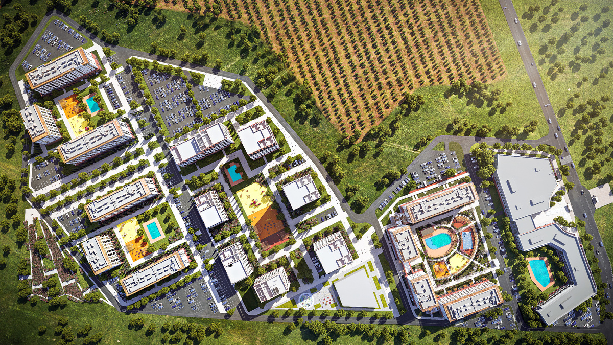 Генеральный план жилого комплекса «Долина Роз»