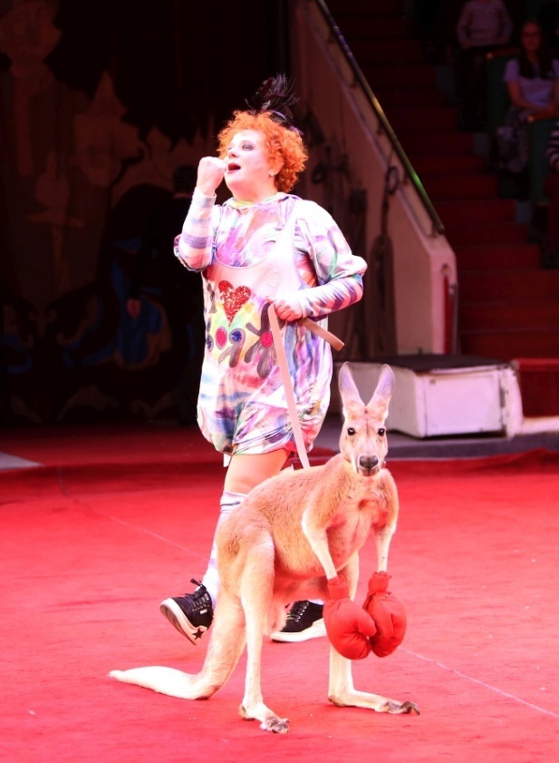 Елена Майхровская с кенгуру Риммой. Фото отсюда: https://sun9-52.userapi.com