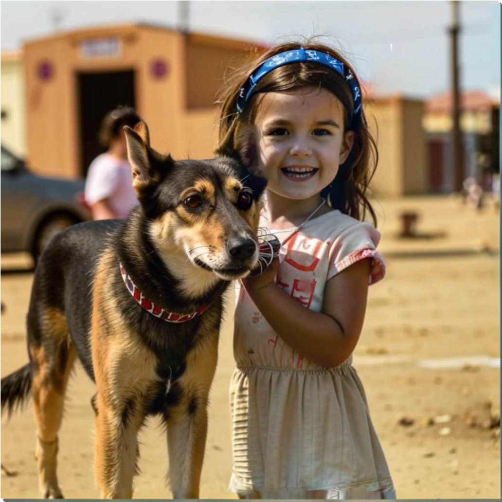 Отдав хлеб бабушке, я вернулась к собаке и протянула руку.