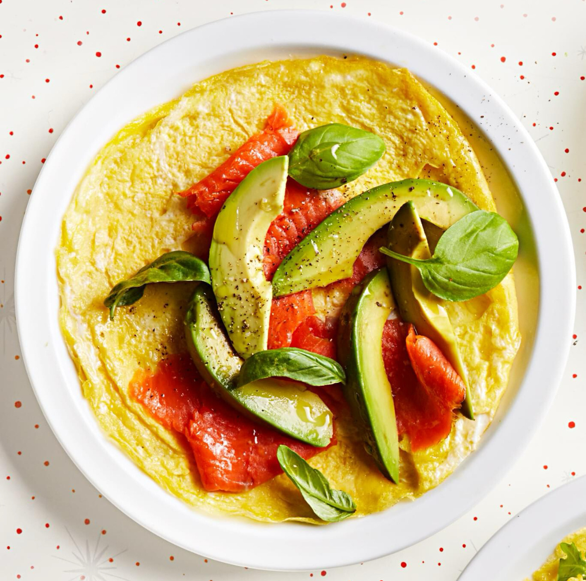 Омлет с Авокадо и копченым лососем 320 Ккал