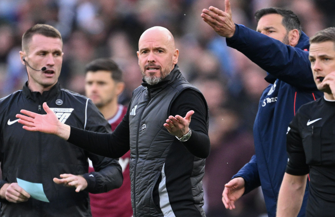 Главный тренер "МЮ" Эрик тен Хаг опять недоволен. Фото: соцсети