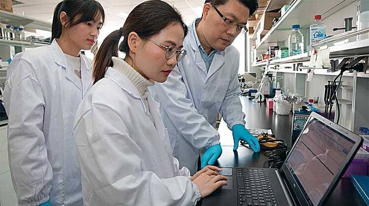    ZUMA\TASS Статус научной сверхдержавы США приобрели во многом за счет иностранных ученых. Теперь по многим параметрам их обгоняет Китай. Постепенно и статьи о ведущих исследованиях китайские ученые начинают публиковать в своих изданиях, правда, пока еще на английском языке. На фото — первый в мире эксперимент по клонированию макак с нарушениями циркадного ритма, результаты которого неожиданно появились в китайском научном журнале