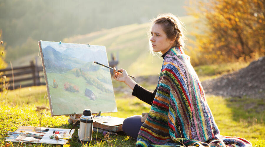    Как стильно и креативно украсить интерьер? Пледы крупной вязки Фото: George Dolgikh, по лицензии shutterstock.com