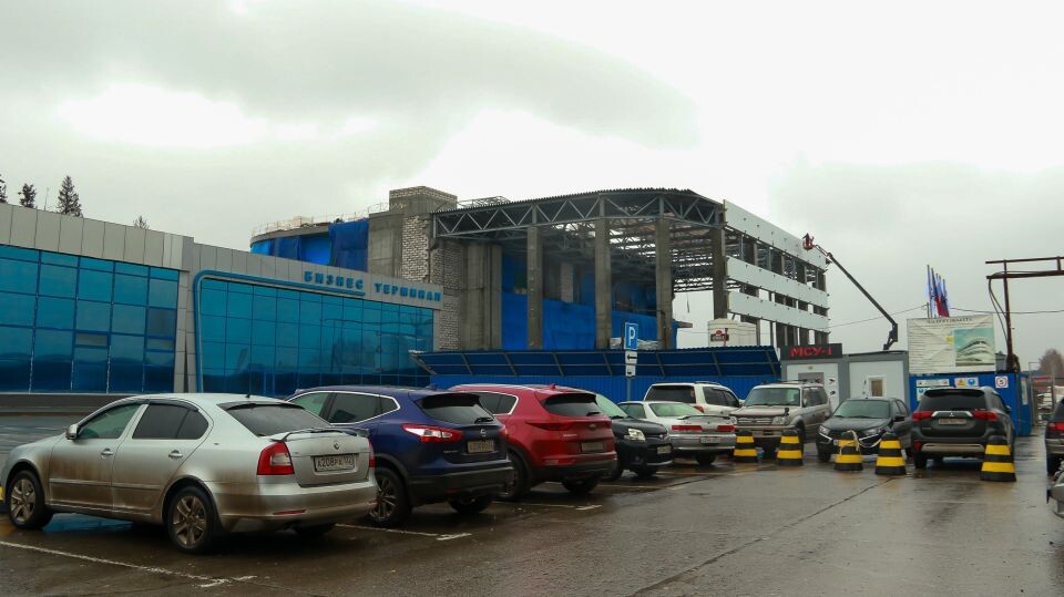    Строительство нового терминала аэропорта Барнаула. Октябрь 2024 года. Источник: Виталий Барабаш