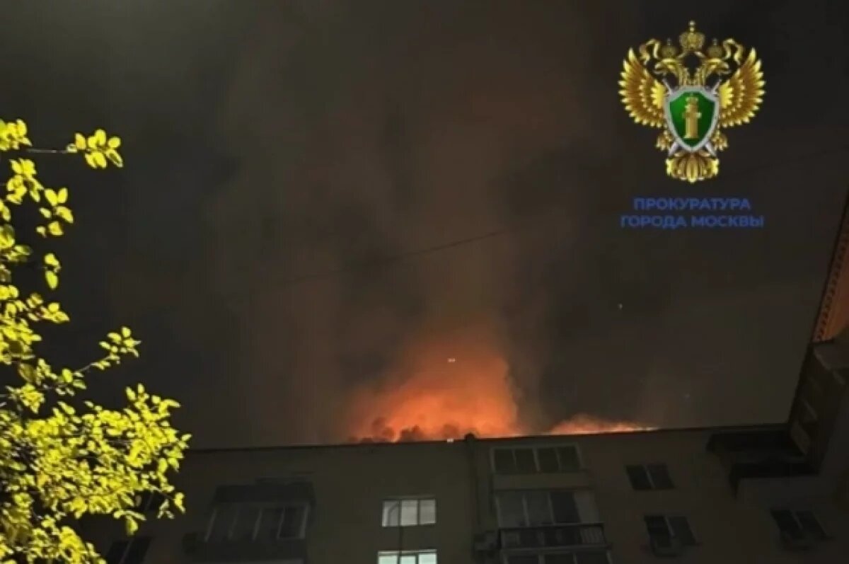    МЧС: в Москве локализировали пожар в девятиэтажном жилом доме