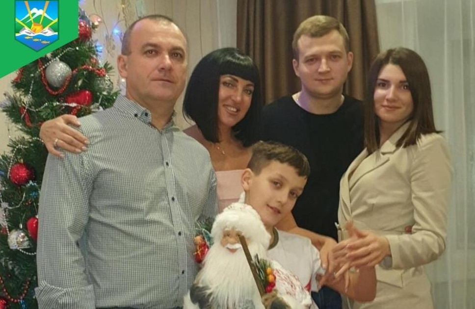 Олег Егоркин с семьей