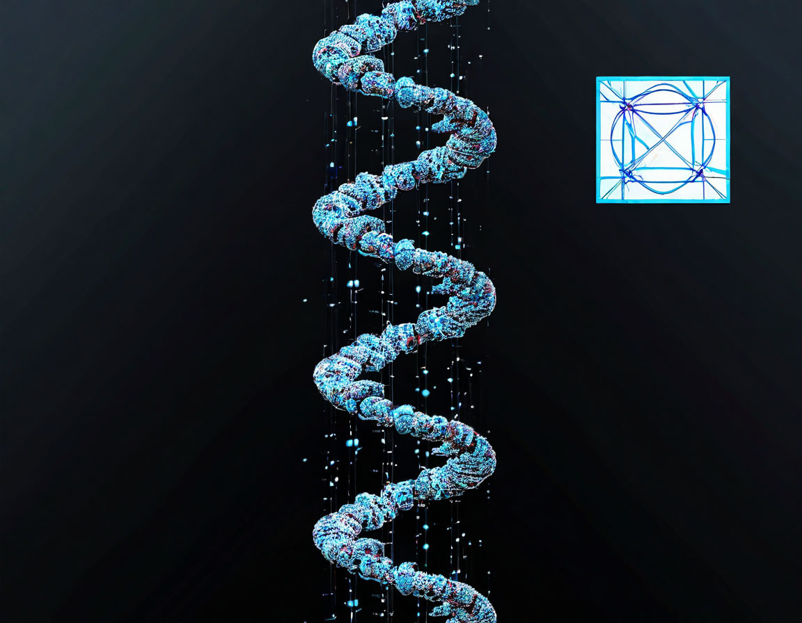 Схематичное изображение ДНК - Чатский
