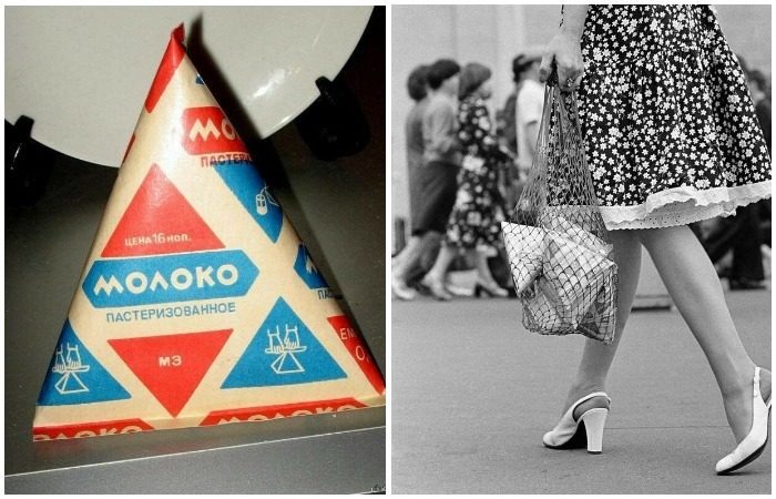 Треугольные пакеты молока. Источник: Яндекс Картинки