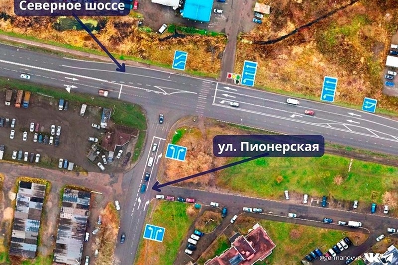    Завершена реконструкция перекрестков Северного с Кирилловским шоссе и улицей Пионерской.