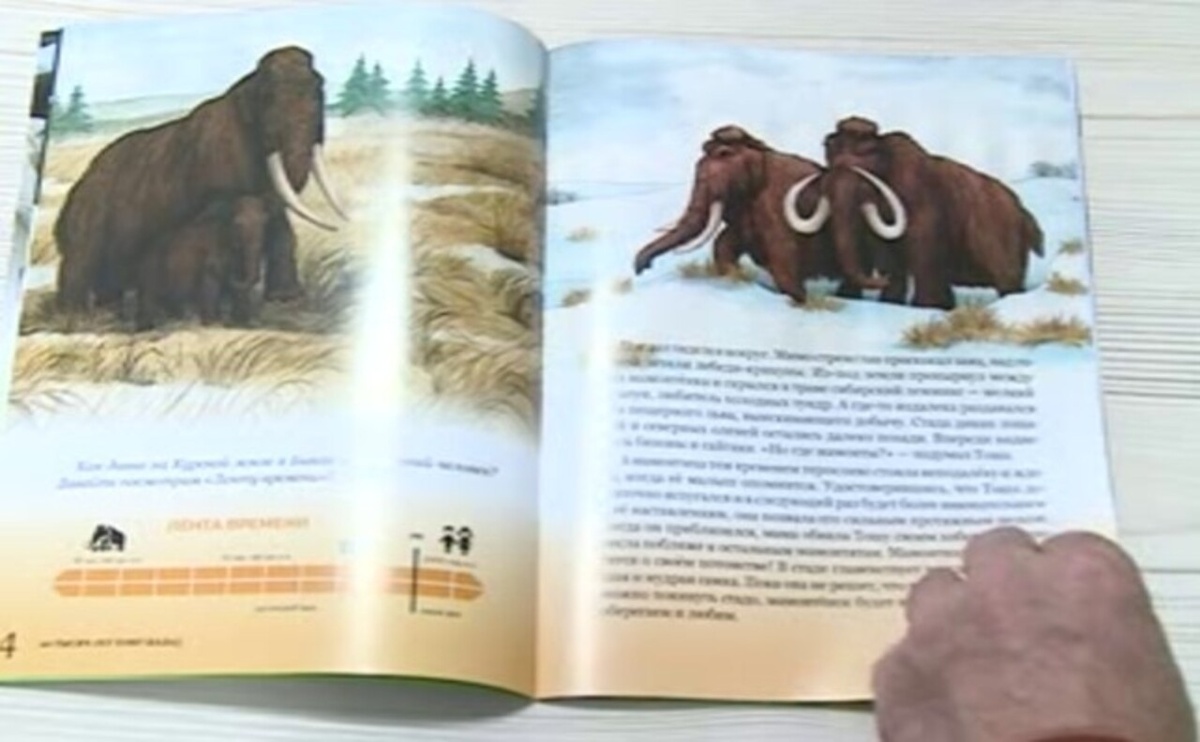    Детские книги рассказывают о том, что было на территории Курской области в каменном веке