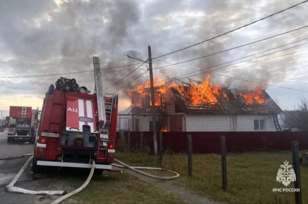    Сотрудники МЧС ликвидировали пожар в брянском поселке Большое Полпино